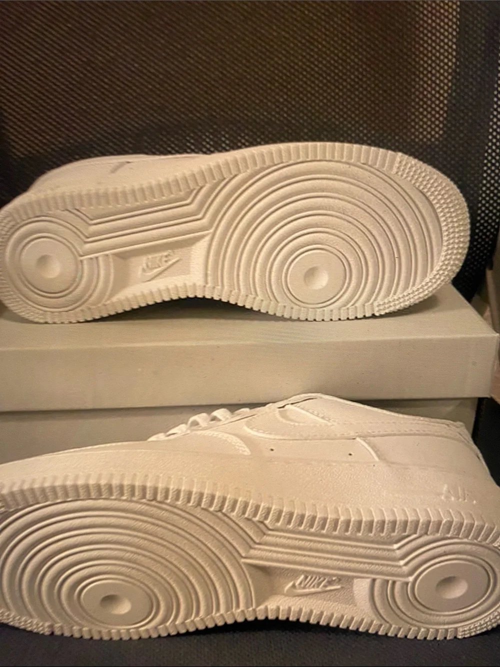 Nike Kids All-White Low-Top Sneakers